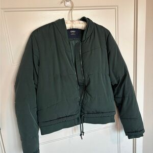 ONLY Forest Green Puffer Outerwear